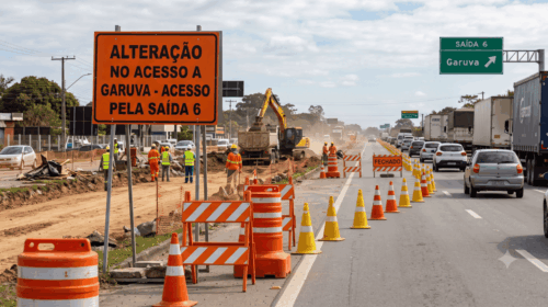 Um dos acessos a Garuva pela BR terá alteração temporária a partir desta segunda (10/08)