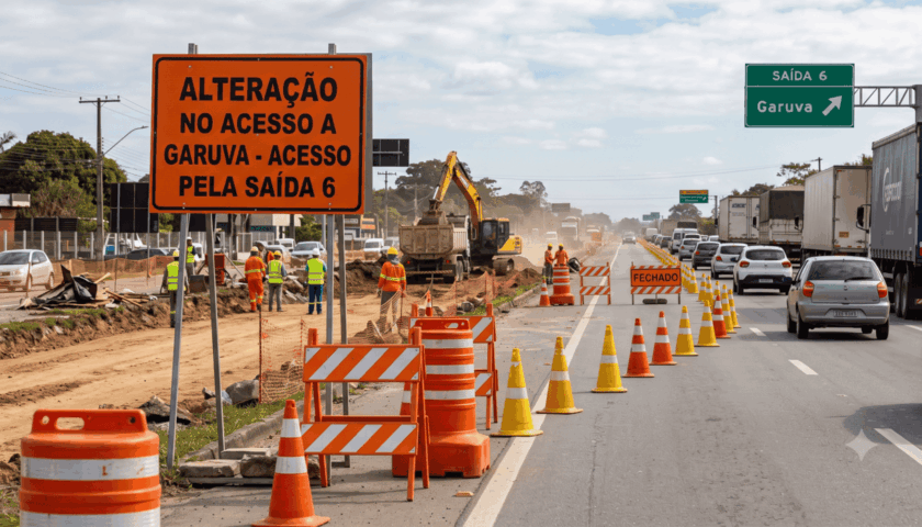 Um dos acessos a Garuva pela BR tera alteracao temporaria a partir desta segunda 10-08 - Tribuna de Itapoa